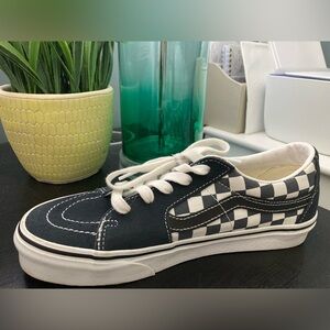 Vans checkered Sk8 low, like New, unisex, blue